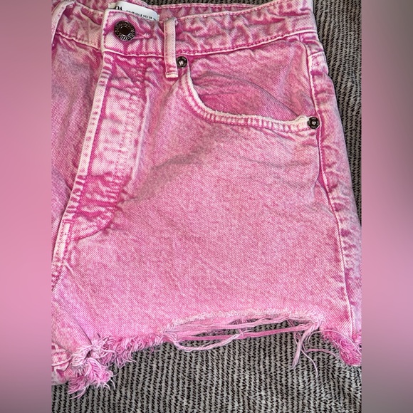 Zara Bright Pink Jean Shorts - Picture 6 of 10